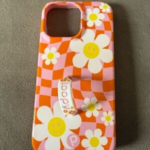 Loopy Pink and Orange Floral Phone Case